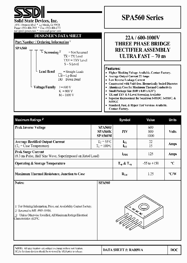 SPA560M_1315310.PDF Datasheet