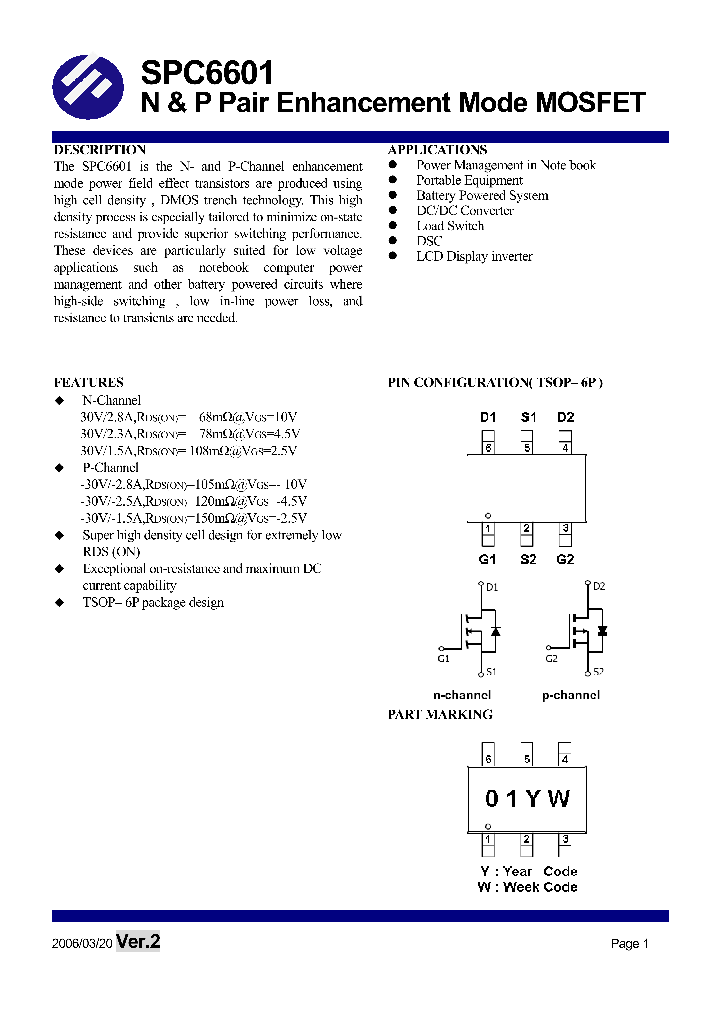 SPC6601ST6RG_1315344.PDF Datasheet