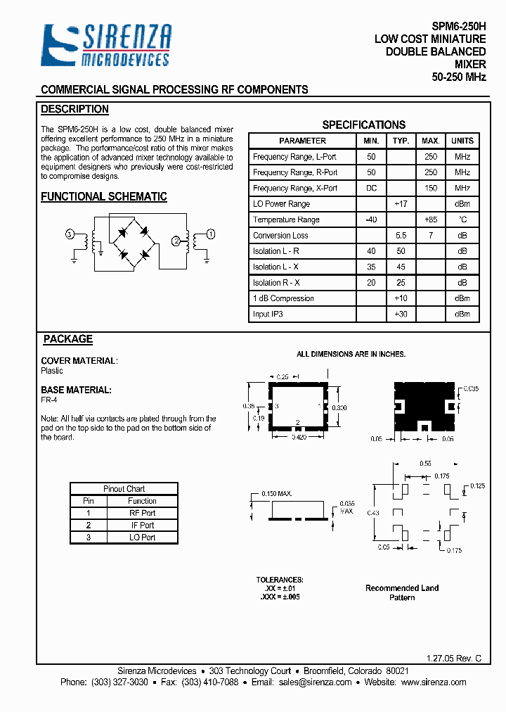 SPM6-250H_1315469.PDF Datasheet