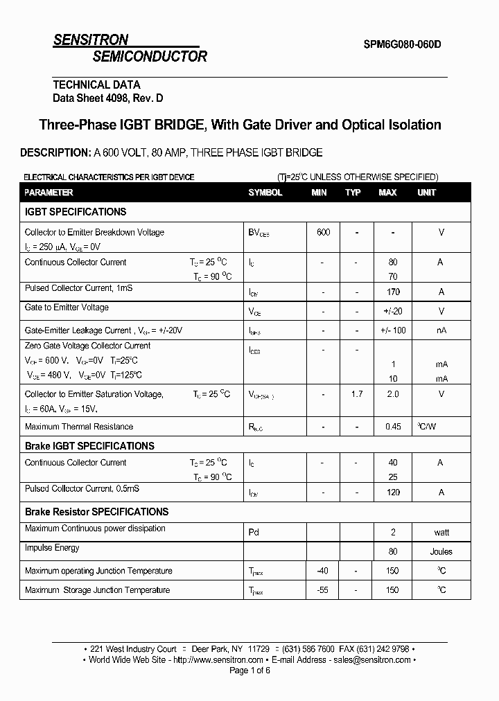 SPM6G080-060D_1315470.PDF Datasheet