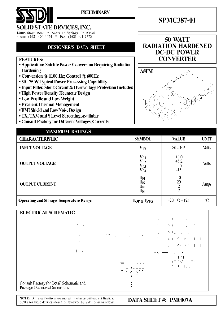 SPMC387-01_1133446.PDF Datasheet