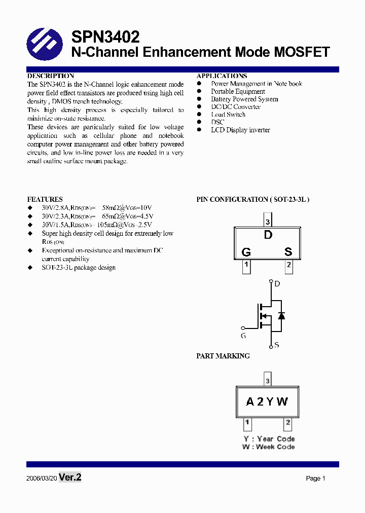 SPN3402S23RG_1315505.PDF Datasheet