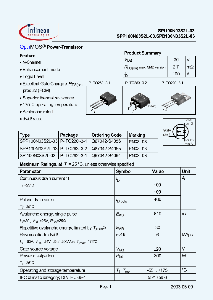 SPB100N03S2L-03_1141201.PDF Datasheet