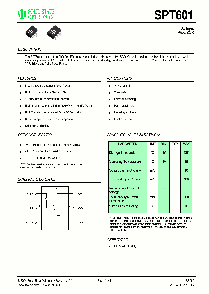 SPT601_1315669.PDF Datasheet