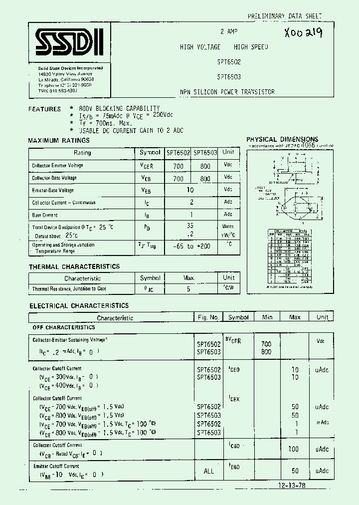 SPT6503_1315672.PDF Datasheet