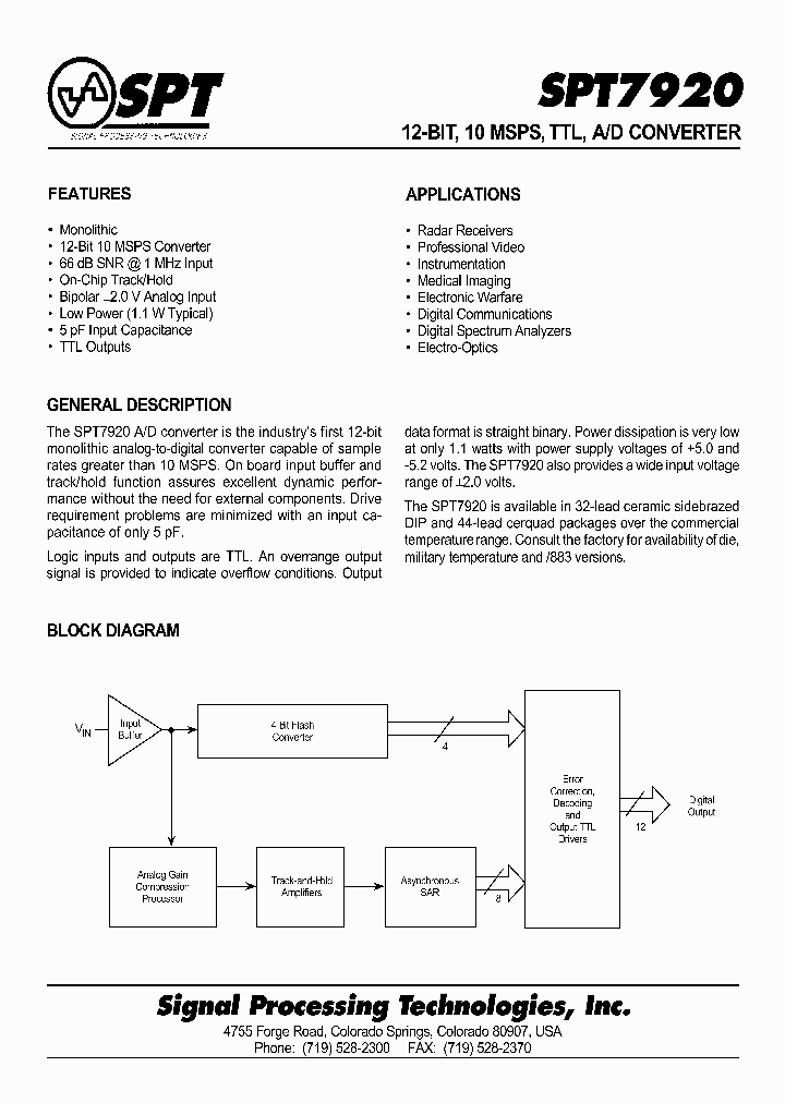 SPT7920SCJ_1108562.PDF Datasheet