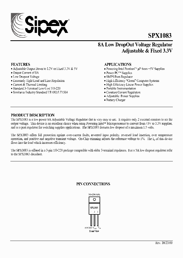 SPX1083U-50_1315777.PDF Datasheet