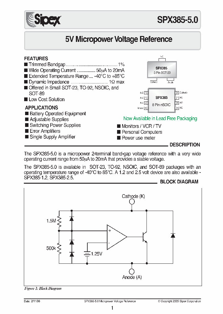 SPX385AM1-5-0_1055033.PDF Datasheet