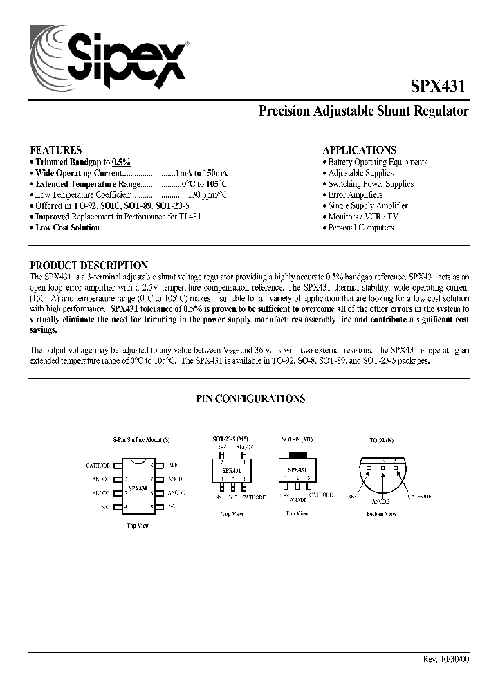 SPX431S_1315885.PDF Datasheet