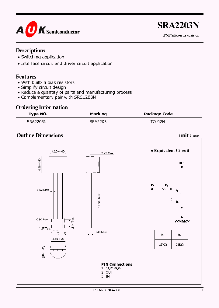SRA2203N_1316130.PDF Datasheet