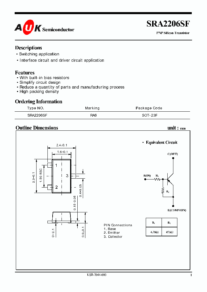 SRA2206SF_1316161.PDF Datasheet
