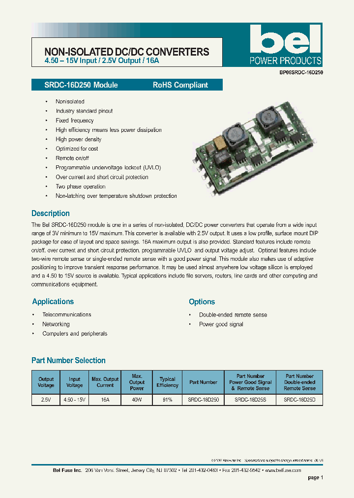 SRDC-16D250_1089319.PDF Datasheet