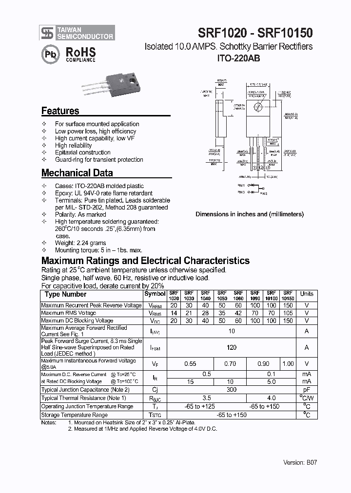 SRF10150_1076498.PDF Datasheet