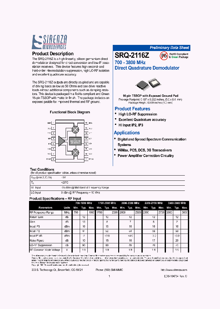 SRQ-2116Z_1086800.PDF Datasheet