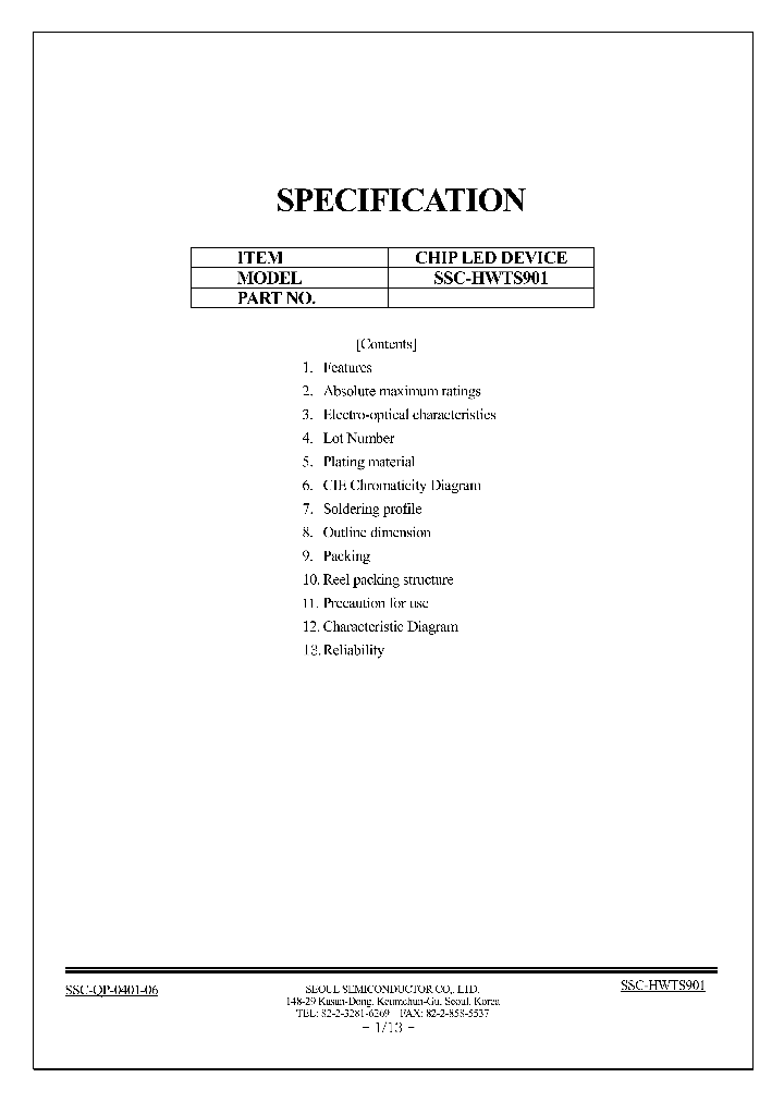 SSC-HWTS901_1316605.PDF Datasheet