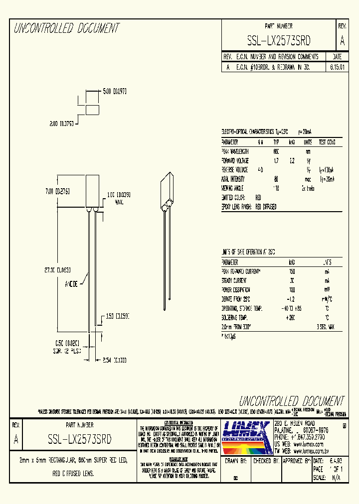 SSL-LX2573SRD_1316725.PDF Datasheet