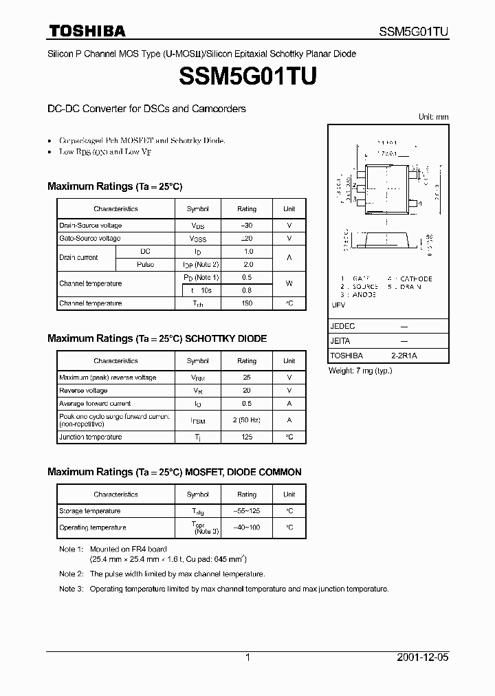 SSM5G01TU_1316807.PDF Datasheet