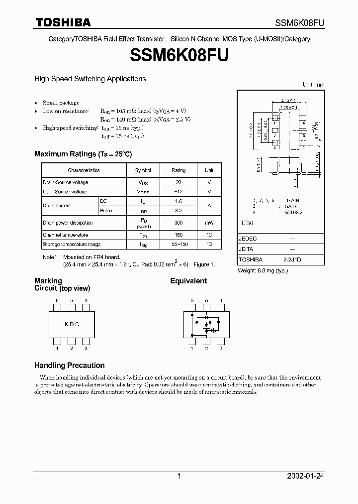 SSM6K08FU_1316816.PDF Datasheet