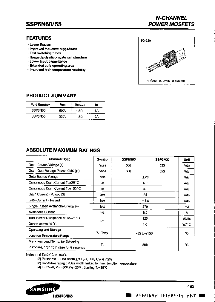 SSP6N60_1316864.PDF Datasheet
