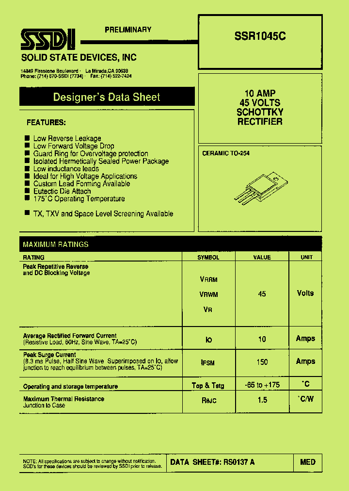 SSR1045C_1316881.PDF Datasheet