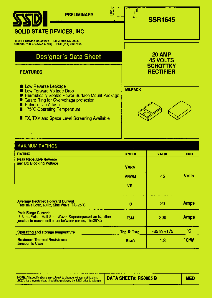 SSR1645_1316890.PDF Datasheet