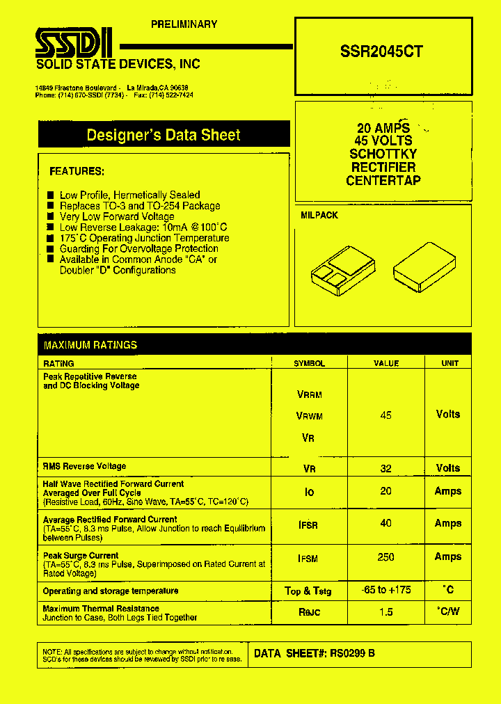 SSR2045CT_1316922.PDF Datasheet