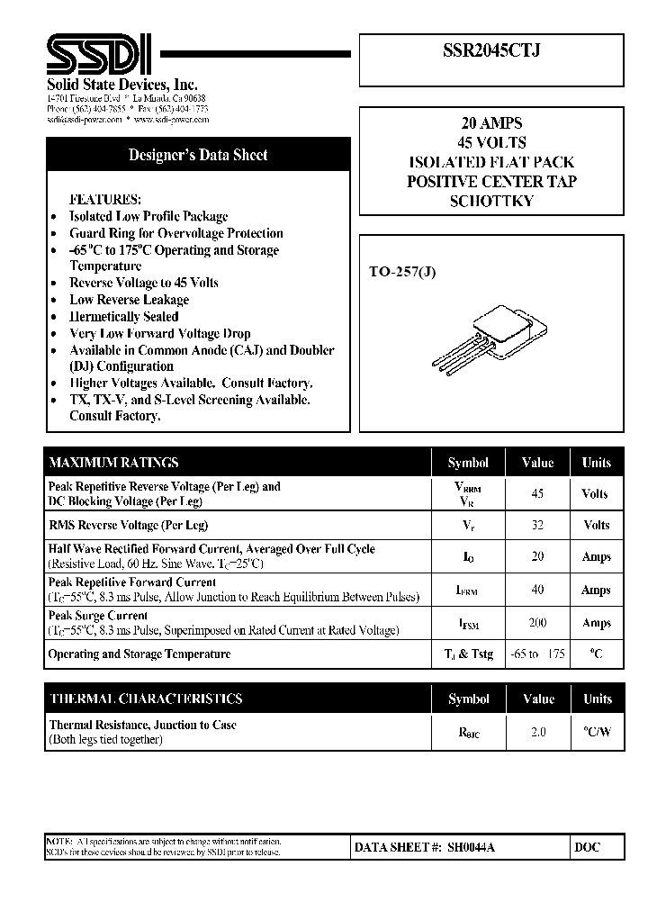 SSR2045CTJ_1316925.PDF Datasheet