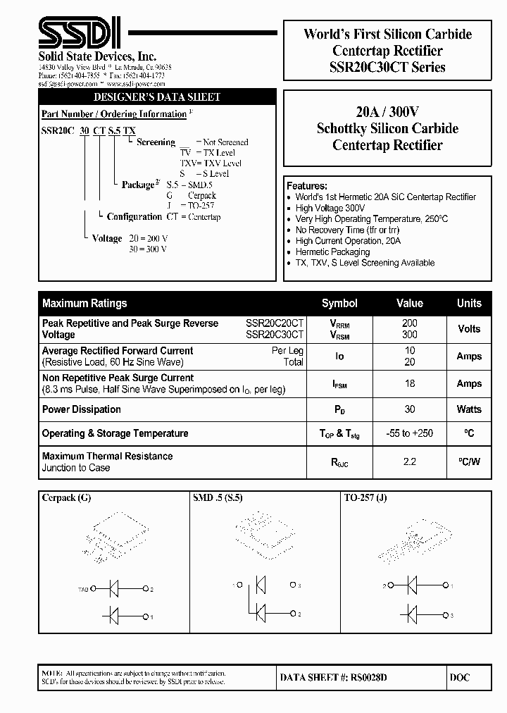 SSR20C30CT_1316928.PDF Datasheet
