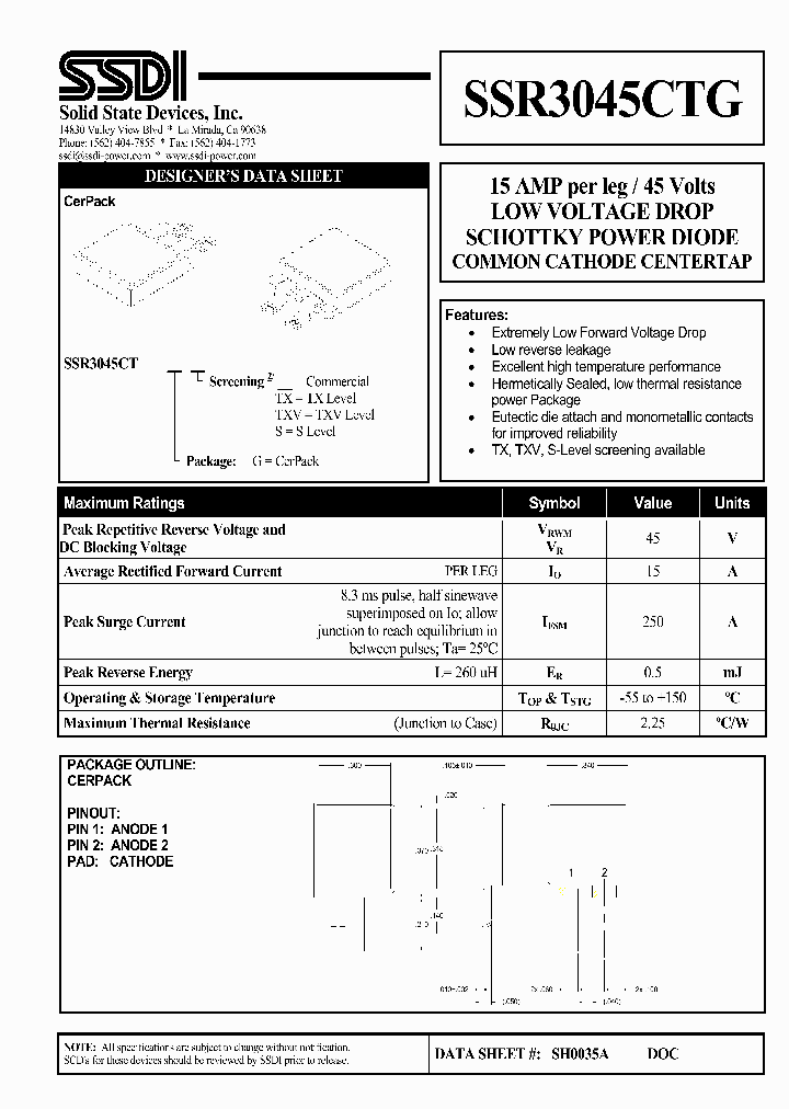 SSR3045CTG_1085518.PDF Datasheet