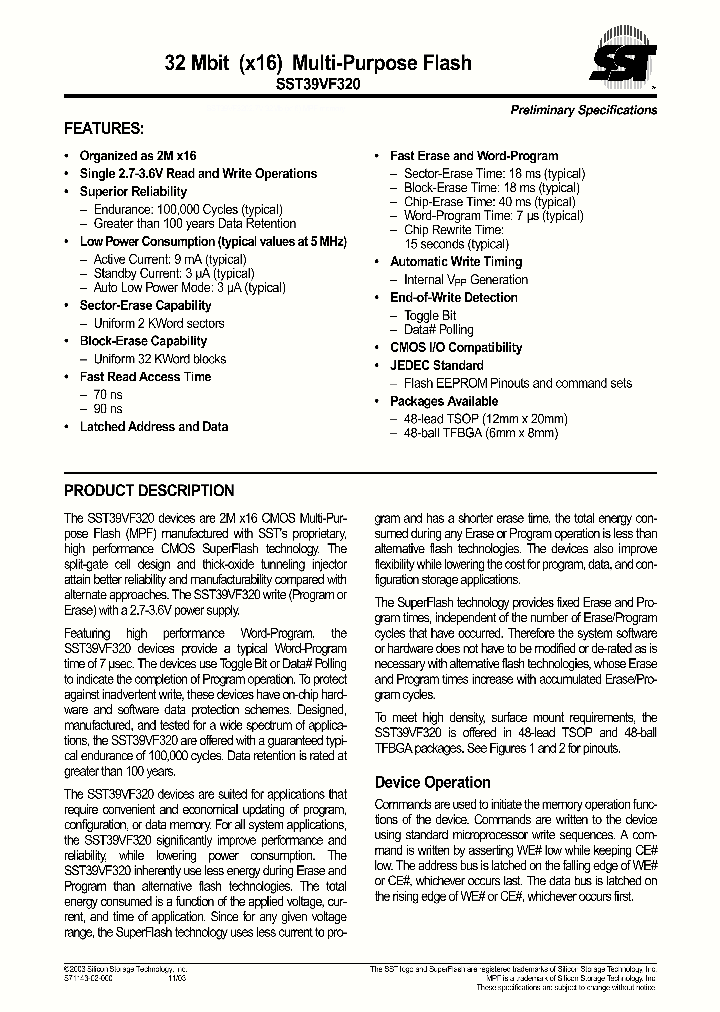 SST39VF320-90-4I-EKE_1317052.PDF Datasheet