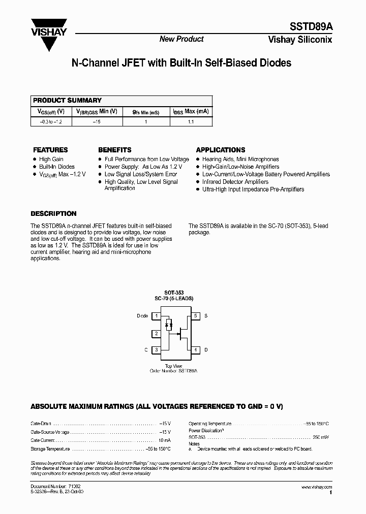 SSTD89A_1317110.PDF Datasheet