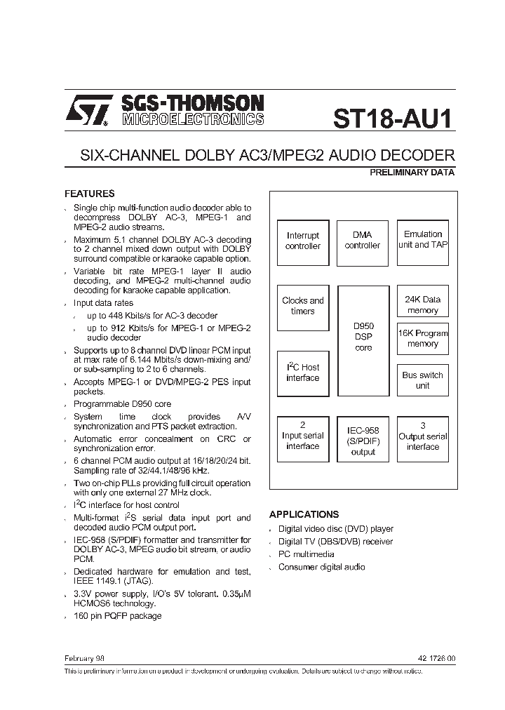 ST18-AU1_1041194.PDF Datasheet