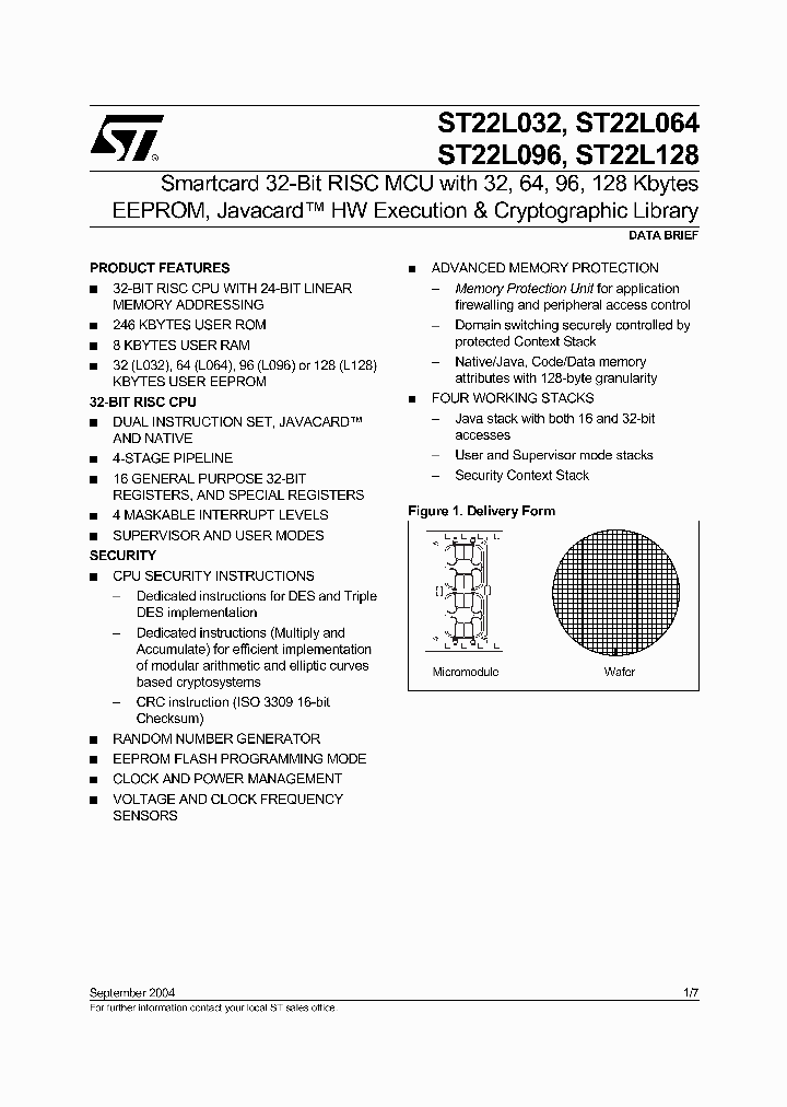 ST22L128_1317345.PDF Datasheet