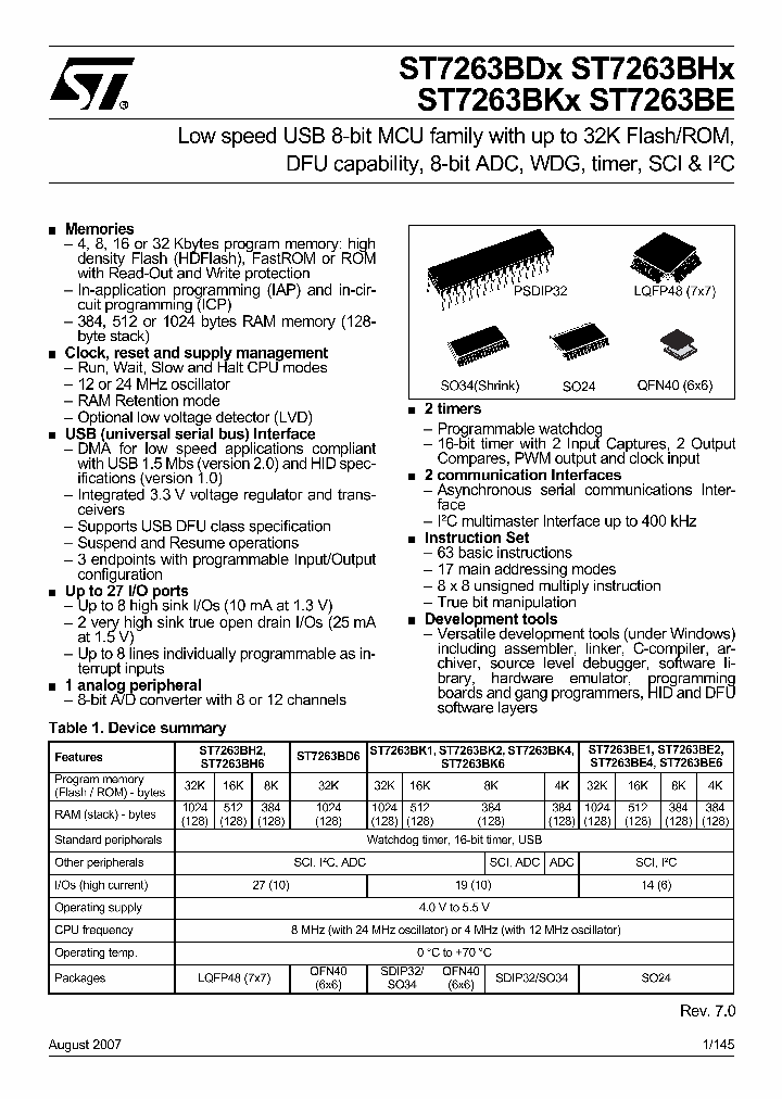 ST72F63BD6U1_1189489.PDF Datasheet