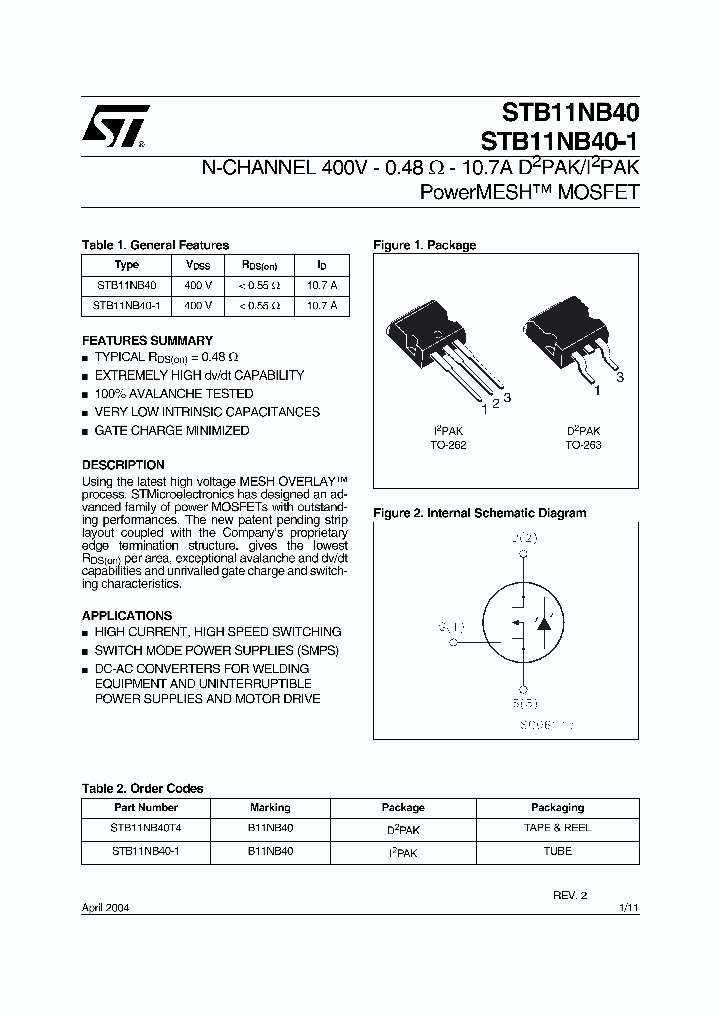 STB11NB40T4_1317811.PDF Datasheet