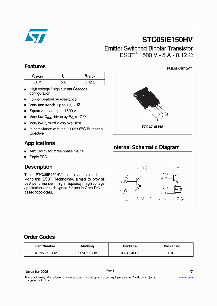 STC05IE150HV_1107406.PDF Datasheet