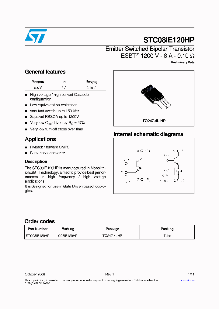 STC08IE120HP_1107402.PDF Datasheet