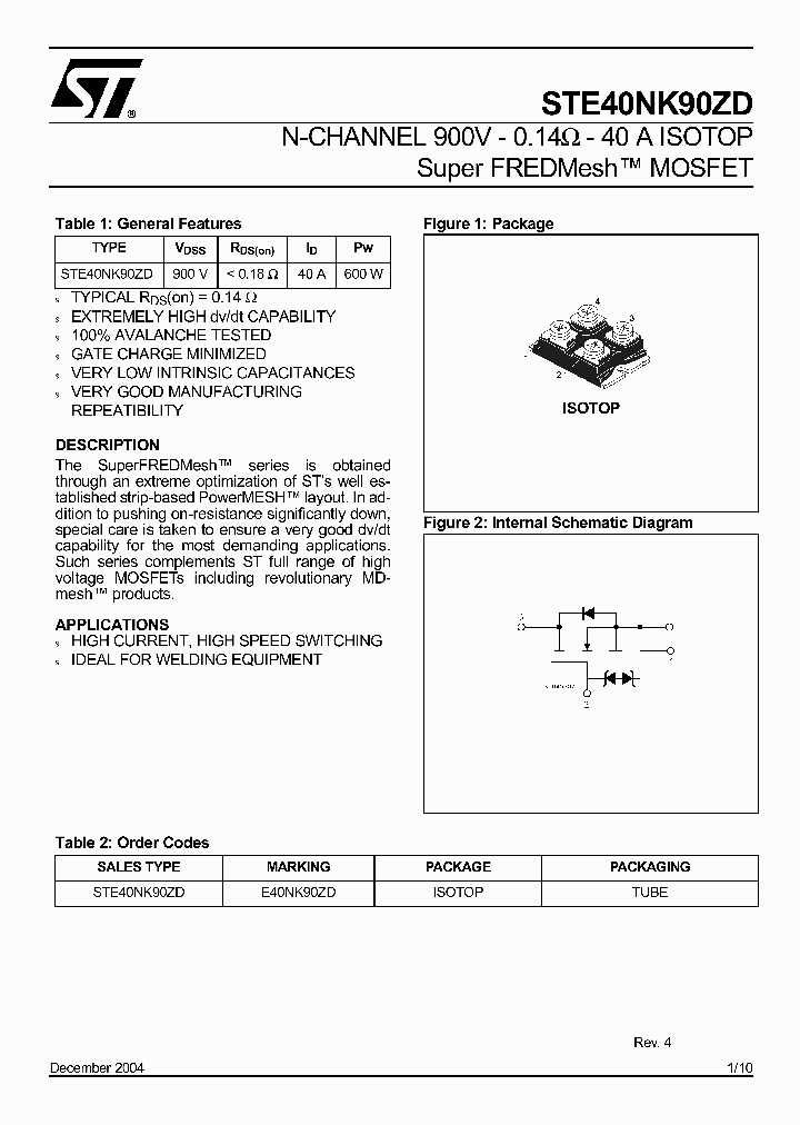 STE40NK90ZD_1318160.PDF Datasheet