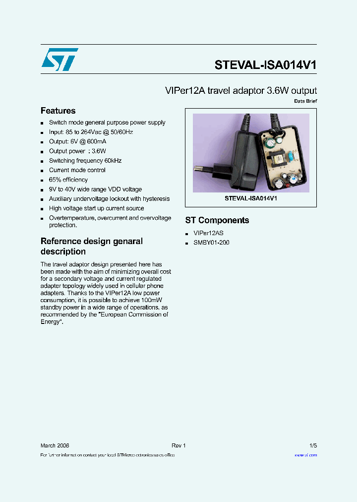 STEVAL-ISA014V1_1318173.PDF Datasheet