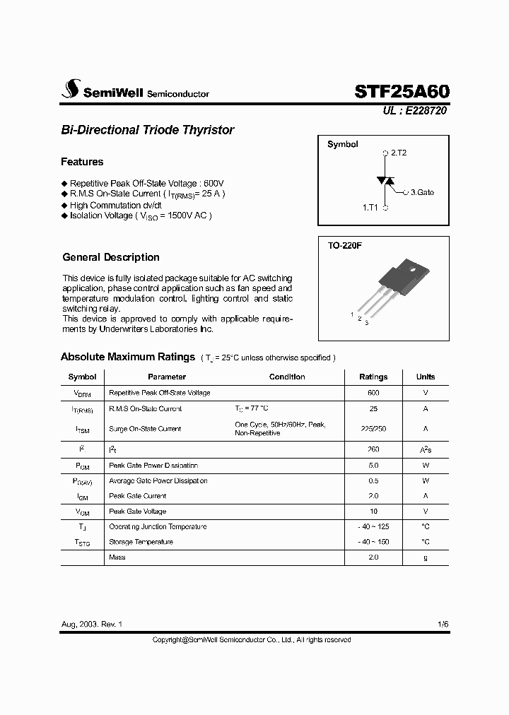 STF25A60_1318184.PDF Datasheet