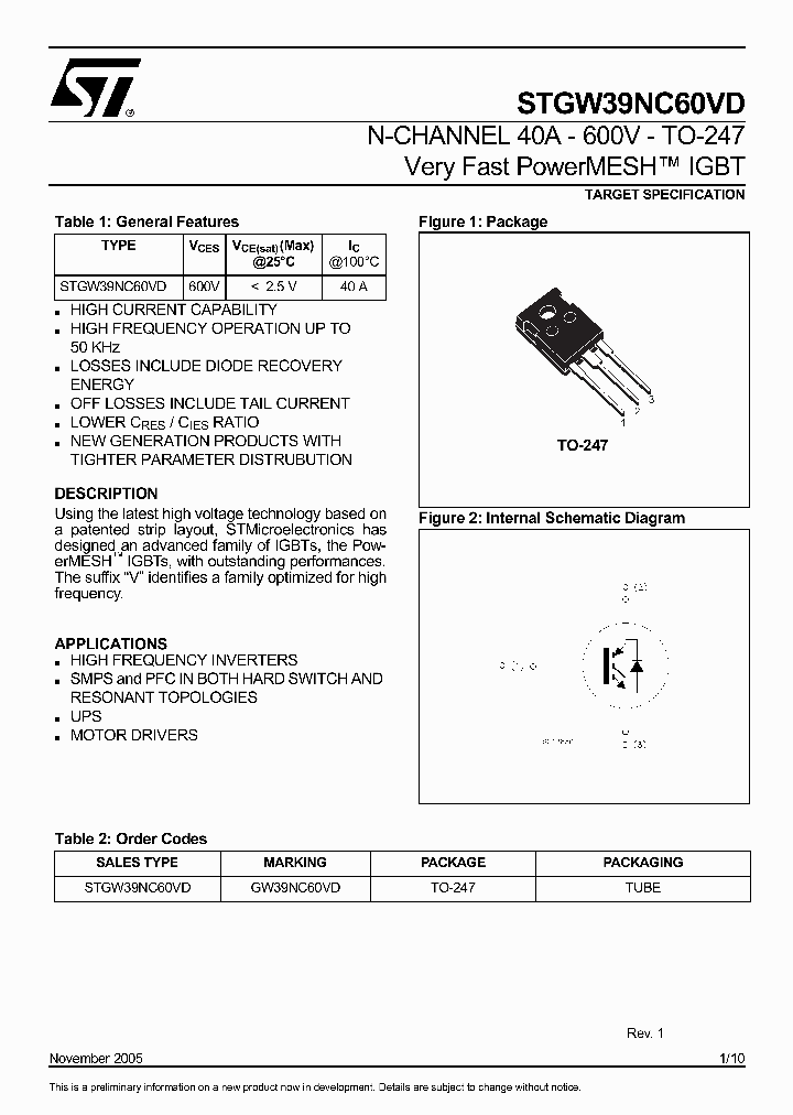 STGW39NC60VD_1318316.PDF Datasheet