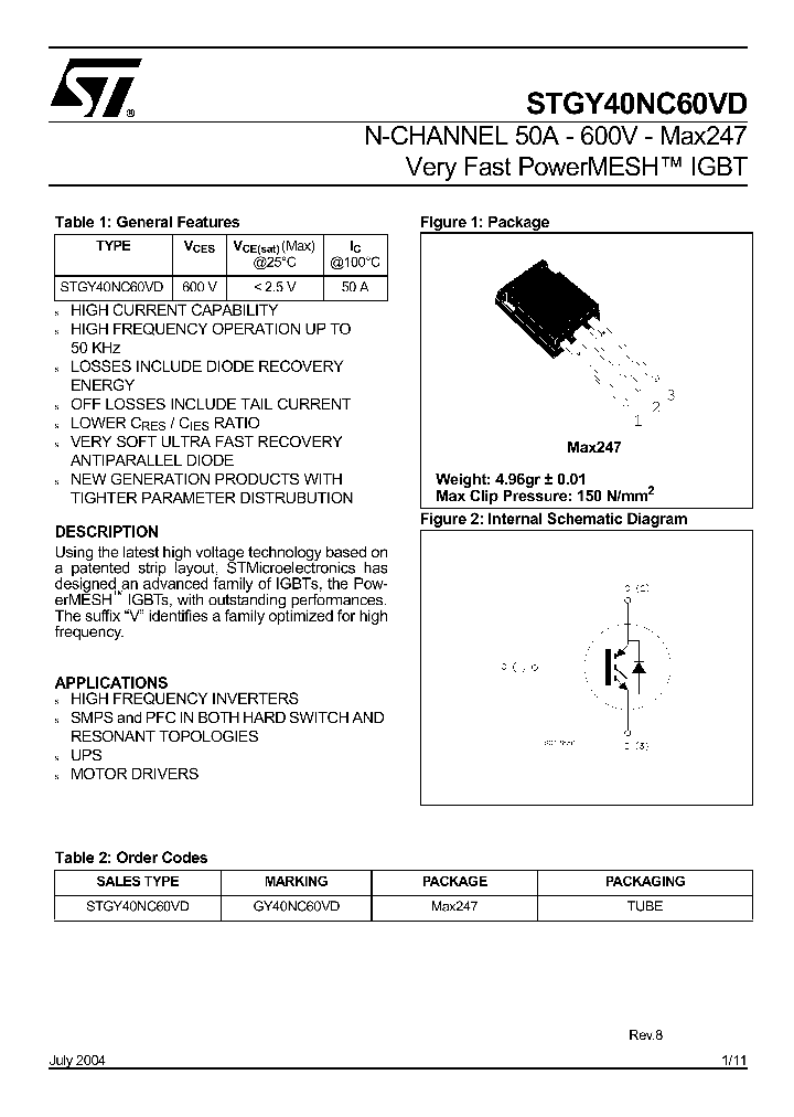 STGY40NC60VD_1318323.PDF Datasheet