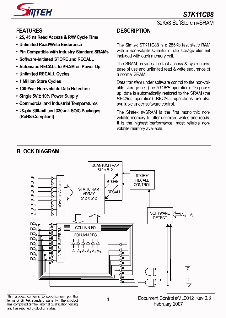 STK11C88-SF45TR_1318385.PDF Datasheet