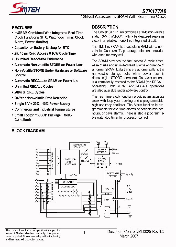 STK17TA8_1143917.PDF Datasheet