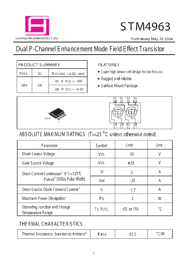 STM4963_1318749.PDF Datasheet