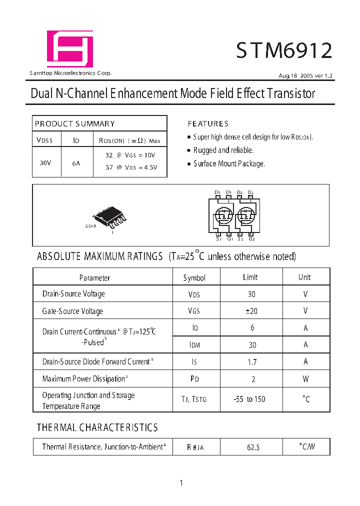 STM6912_1164973.PDF Datasheet