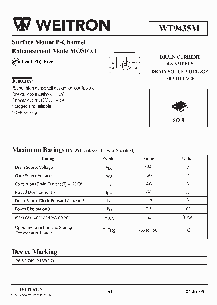 STM9435_1164968.PDF Datasheet