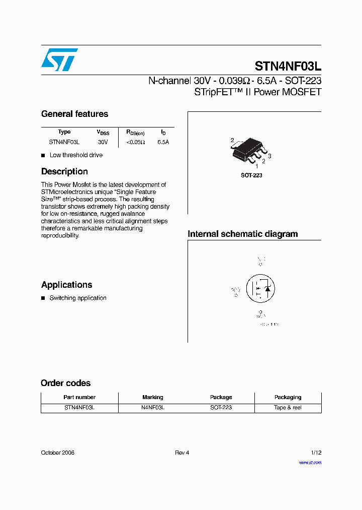 STN4NF03L06_1318809.PDF Datasheet