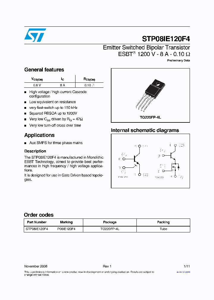 STP08IE120F4_1318827.PDF Datasheet