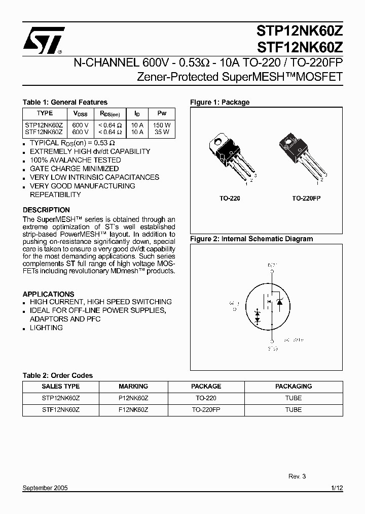 STF12NK60Z_1139057.PDF Datasheet